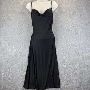 Sincerely Jules Slip Dress Large Sexy Cocktail LBD Dark Whimsigoth Club 90s Y2k
